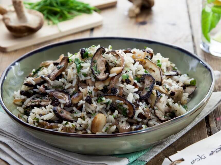 אורז פטריות שי-טאקי ודברים טובים