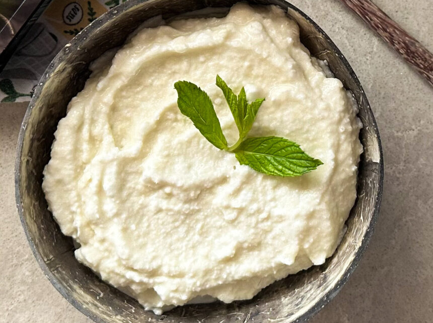 סורבה ליים עם קרם קוקוס ומייפל